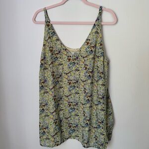 CAbi Floral Camisole Tank Top Size L